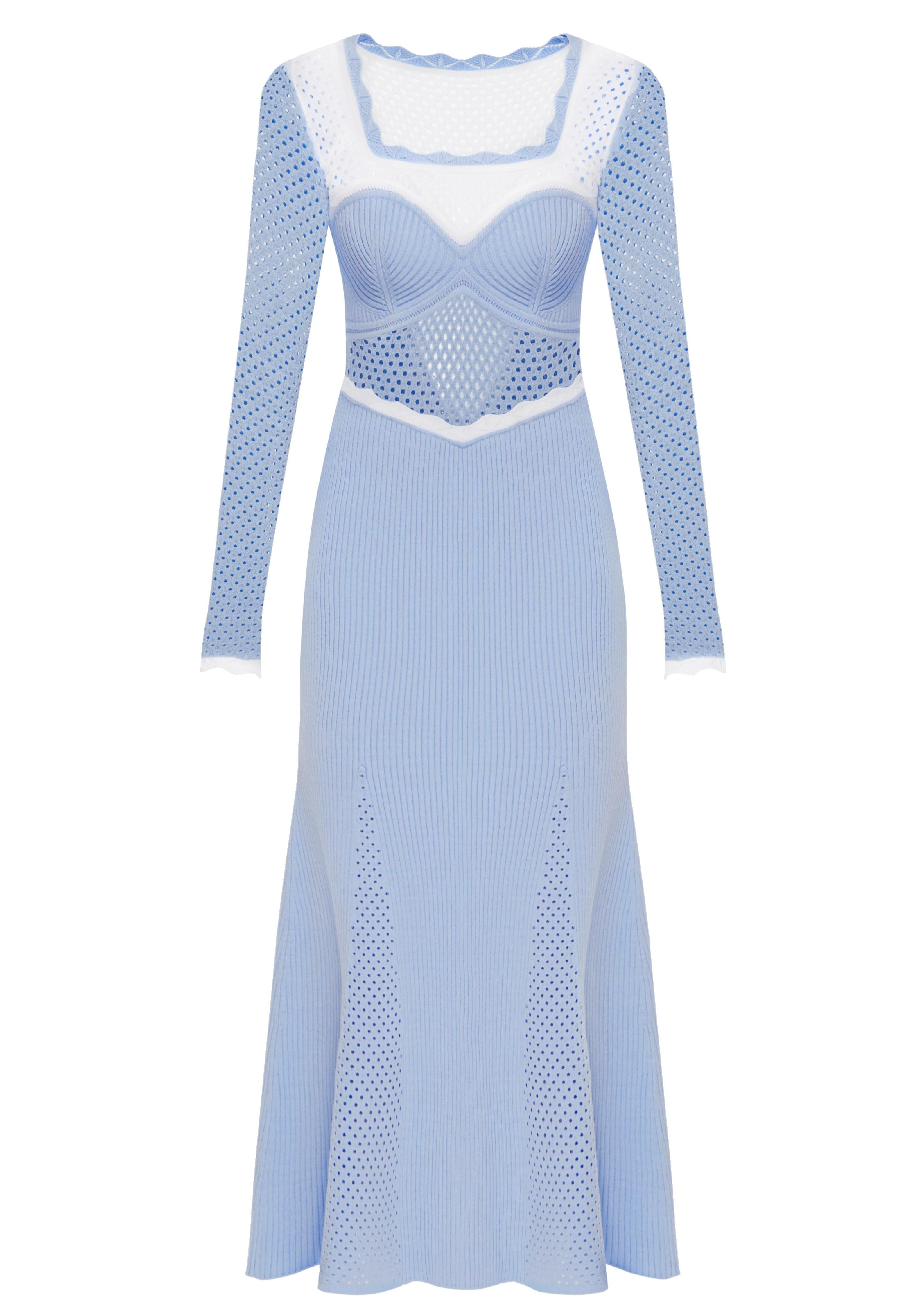 Knitted Dress &quot;Blue&quot;