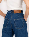 Wide Jeans folded at the Bottom
